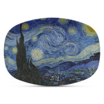 The Starry Night (Van Gogh 1889) Plastic Platter - Microwave & Oven Safe Composite Polymer