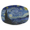 The Starry Night (Van Gogh 1889) Microwave & Dishwasher Safe CP Plastic Platter - Main