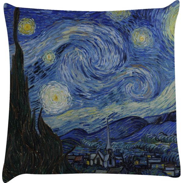 Custom The Starry Night (Van Gogh 1889) Decorative Pillow Case