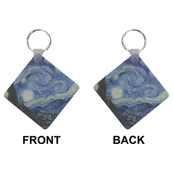 The Starry Night (Van Gogh 1889) Diamond Keychain (Front + Back)