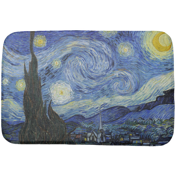 Custom The Starry Night (Van Gogh 1889) Dish Drying Mat