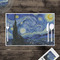 The Starry Night (Van Gogh 1889) Disposable Paper Placemat - In Context