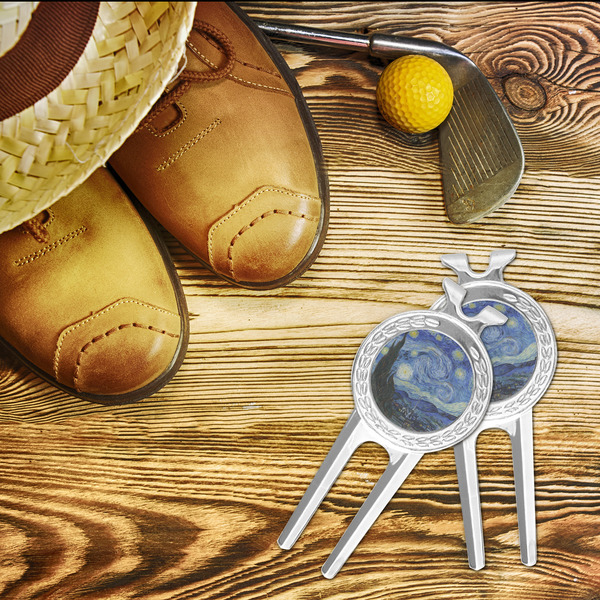 The Starry Night (Van Gogh 1889) Divot Tool - LIFESTYLE