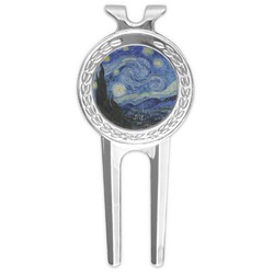 The Starry Night (Van Gogh 1889) Golf Divot Tool & Ball Marker