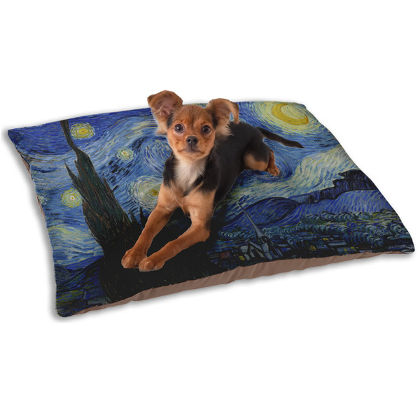 Custom The Starry Night (Van Gogh 1889) Dog Bed - Small