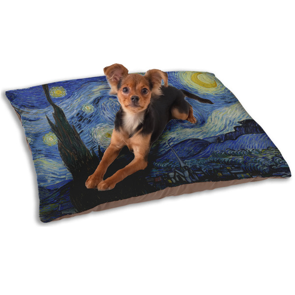 The Starry Night (Van Gogh 1889) Dog Bed - Small LIFESTYLE