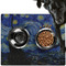 The Starry Night (Van Gogh 1889) Dog Food Mat - Large LIFESTYLE