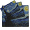 The Starry Night (Van Gogh 1889) Dog Food Mat - MAIN (sm, med, lrg)