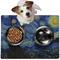 The Starry Night (Van Gogh 1889) Dog Food Mat - Medium LIFESTYLE