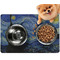 The Starry Night (Van Gogh 1889) Dog Food Mat - Small LIFESTYLE