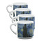 The Starry Night (Van Gogh 1889) Double Shot Espresso Mugs - Set of 4 Front