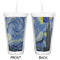 The Starry Night (Van Gogh 1889) Double Wall Tumbler with Straw - Approval