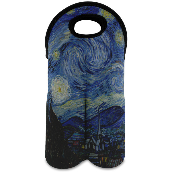 Custom The Starry Night (Van Gogh 1889) Wine Tote Bag (2 Bottles)