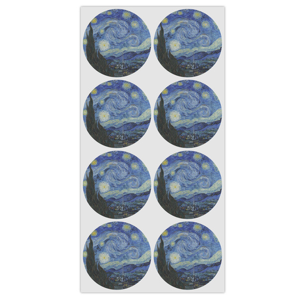 The Starry Night (Van Gogh 1889) Drink Topper - Medium - Set of 12