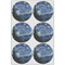 The Starry Night (Van Gogh 1889) Drink Topper - XLarge - Set of 6
