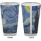 The Starry Night (Van Gogh 1889) Pint Glass - Full Color - Front & Back Views
