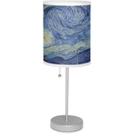 The Starry Night (Van Gogh 1889) 7" Drum Lamp with Shade Linen