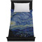 The Starry Night (Van Gogh 1889) Duvet Cover - Twin - On Bed - No Prop