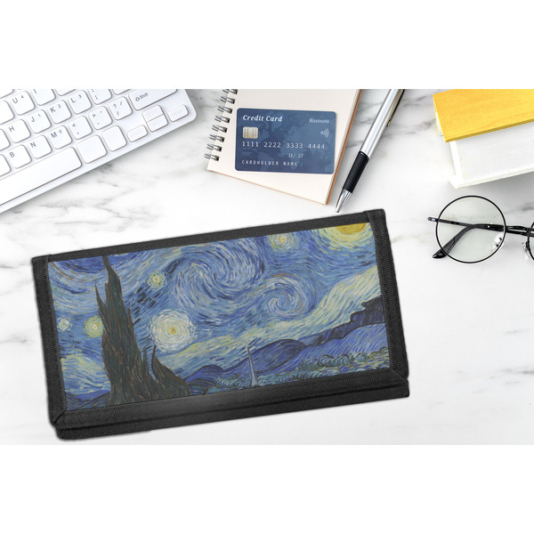 The Starry Night (Van Gogh 1889) DyeTrans Checkbook Cover - LIFESTYLE