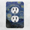 The Starry Night (Van Gogh 1889) Electric Outlet Plate - LIFESTYLE