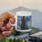 The Starry Night (Van Gogh 1889) Espresso Cup - 3oz LIFESTYLE (new hand)