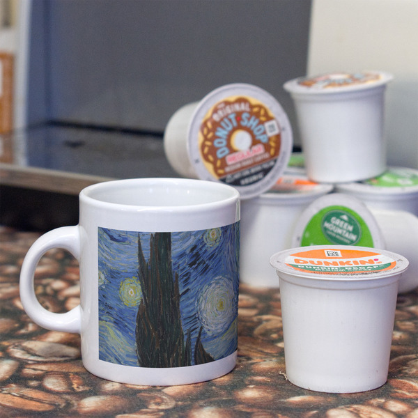 The Starry Night (Van Gogh 1889) Espresso Cup - Single Lifestyle