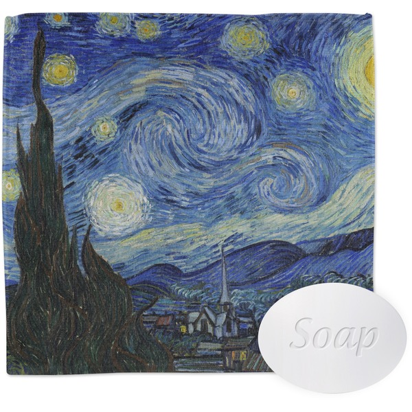 The Starry Night (Van Gogh 1889) Wash Cloth with soap