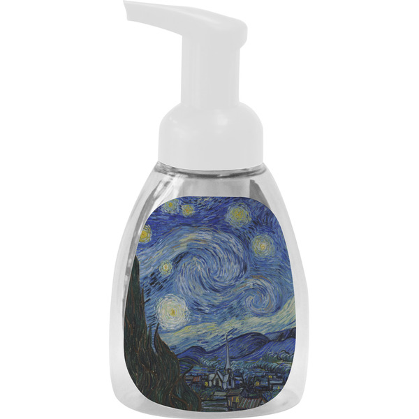 Custom The Starry Night (Van Gogh 1889) Foam Soap Bottle - White