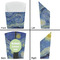 The Starry Night (Van Gogh 1889) French Fry Favor Box - Front & Back View