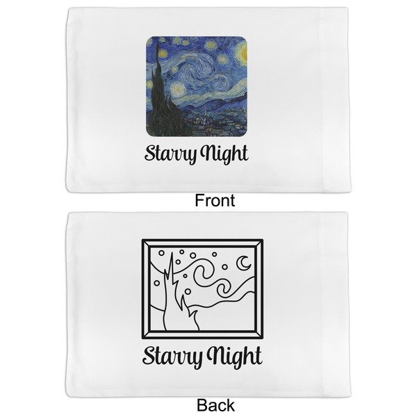 The Starry Night (Van Gogh 1889) Full Pillow Case - APPROVAL (partial print)