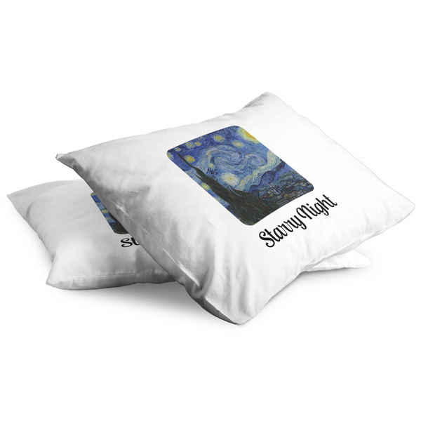 The Starry Night (Van Gogh 1889) Full Pillow Case - TWO (partial print)