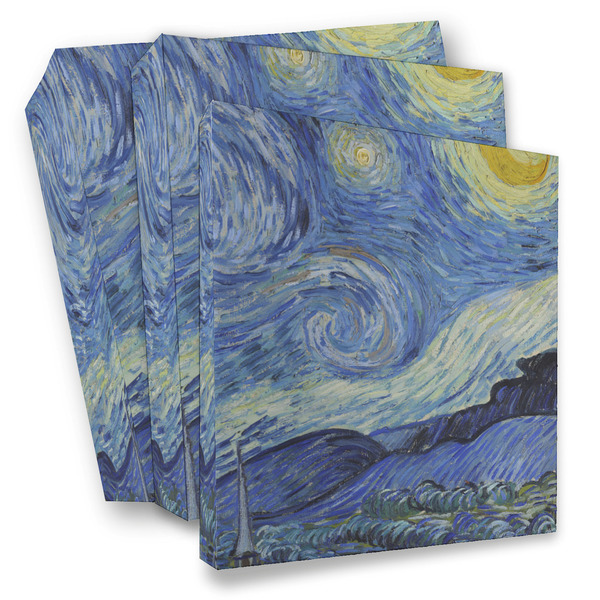 Custom The Starry Night (Van Gogh 1889) 3 Ring Binder - Full Wrap