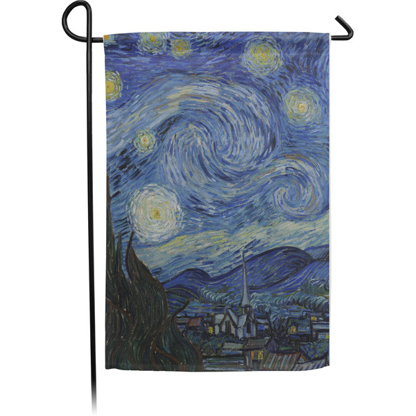 Custom The Starry Night (Van Gogh 1889) Garden Flag
