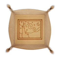 The Starry Night (Van Gogh 1889) Genuine Leather Dice Tray