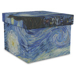The Starry Night (Van Gogh 1889) Gift Box with Lid - Canvas Wrapped - X-Large