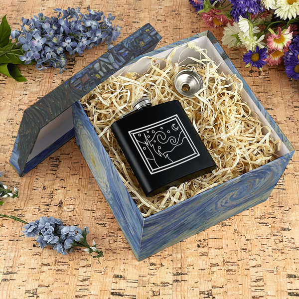 The Starry Night (Van Gogh 1889) Gift Boxes with Lid - Canvas Wrapped - X-Large - In Context