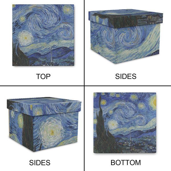 The Starry Night (Van Gogh 1889) Gift Boxes with Lid - Canvas Wrapped - XX-Large - Approval