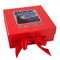 The Starry Night (Van Gogh 1889) Gift Boxes with Magnetic Lid - Red - Front
