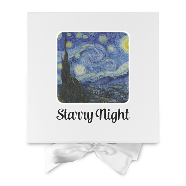 The Starry Night (Van Gogh 1889) Gift Boxes with Magnetic Lid - White - Approval