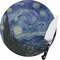 The Starry Night (Van Gogh 1889) Glass Cutting Board (Personalized)