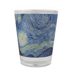 The Starry Night (Van Gogh 1889) Glass Shot Glass - 1.5 oz - Set of 4