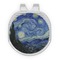 The Starry Night (Van Gogh 1889) Golf Ball Marker - Hat Clip - Silver