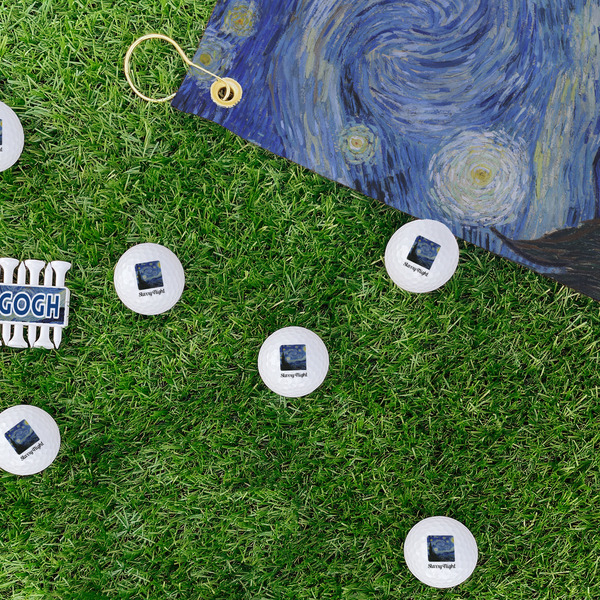 The Starry Night (Van Gogh 1889) Golf Balls - Generic - Set of 12 - LIFESTYLE