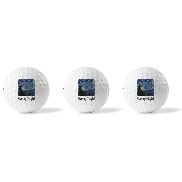 The Starry Night (Van Gogh 1889) Golf Balls - Titleist - Set of 3 - APPROVAL