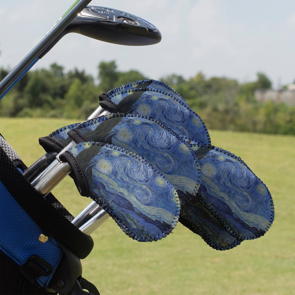 Custom The Starry Night (Van Gogh 1889) Golf Club Iron Cover - Set of 9