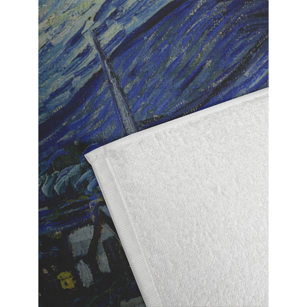The Starry Night (Van Gogh 1889) Golf Towel - Detail
