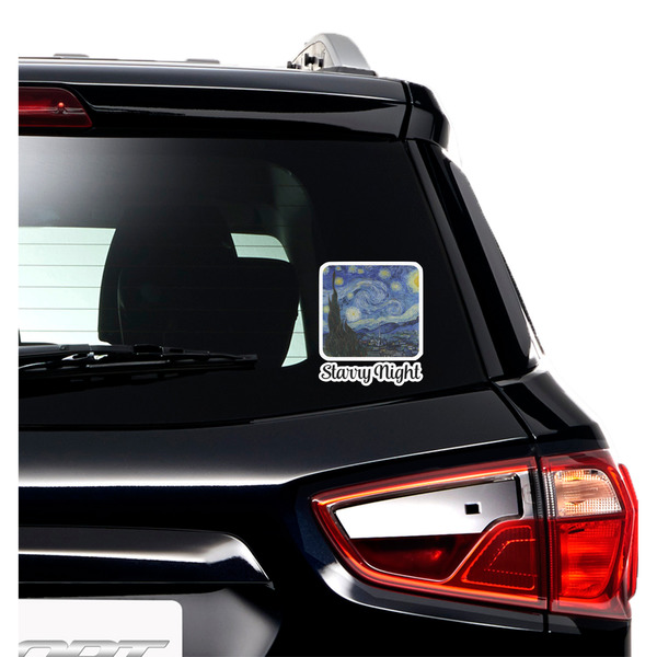 The Starry Night (Van Gogh 1889) Graphic Car Decal (On Car Window)