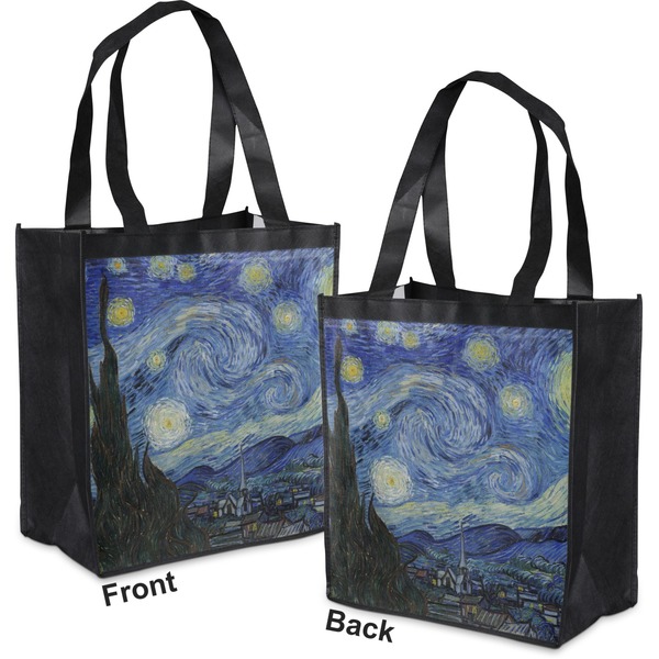 The Starry Night (Van Gogh 1889) Grocery Bag - Apvl
