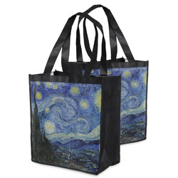 The Starry Night (Van Gogh 1889) Grocery Bag