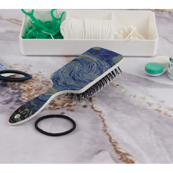 The Starry Night (Van Gogh 1889) Hair Brush - In Bathroom